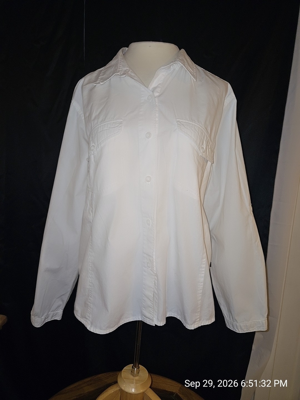 Woolrich White Button-Down Women's Shirt
